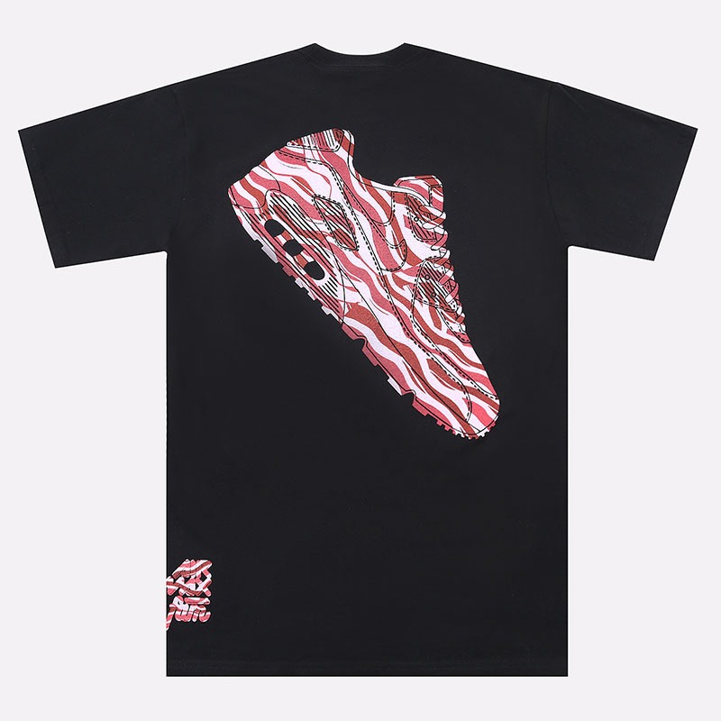 мужская черная футболка Sneakerhead Bacon Tee bacon - цена, описание, фото 3